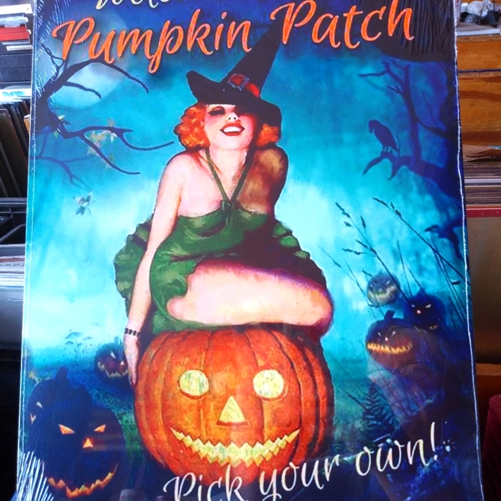 Pumpkin Patch adorable metal sign. 12x16